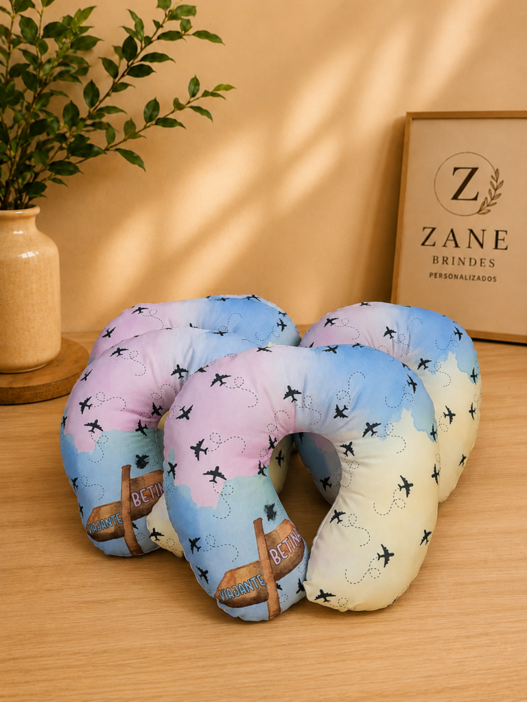 Almofadas de pescoço personalizadas para brindes